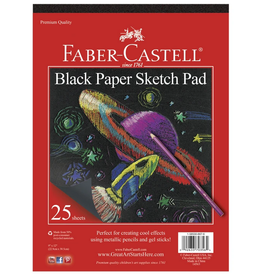 Faber-Castell Black Paper Pad 9" x 12