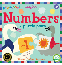 eeBoo Pre-School Numbers Puzzle Pairs