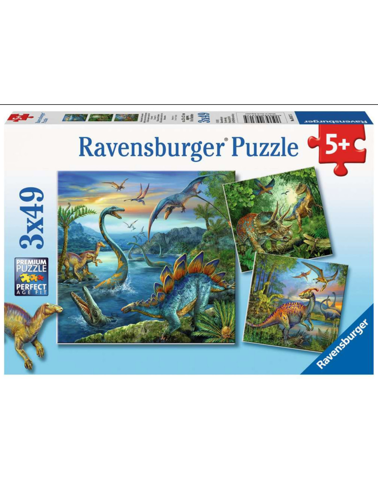 Ravensburger Dinosaur Fascination 3 x 49 Puzzles