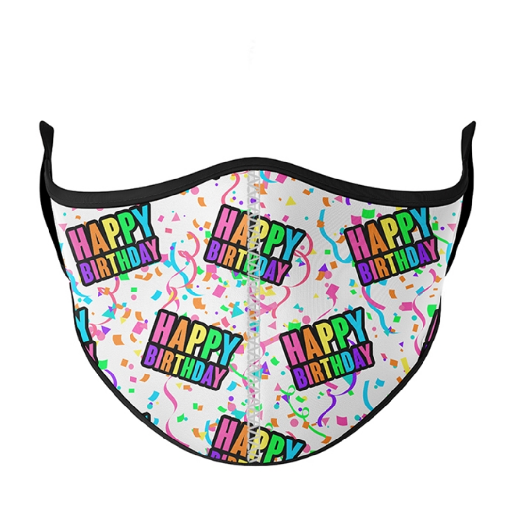 Happy Birthday Mask Adult - Busy Bee Toys