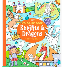 OOLY Color-in' Book : Knights & Dragons