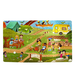 Little Likes Kids Camping Outdoors Jumbo 48 Pc Puzzle