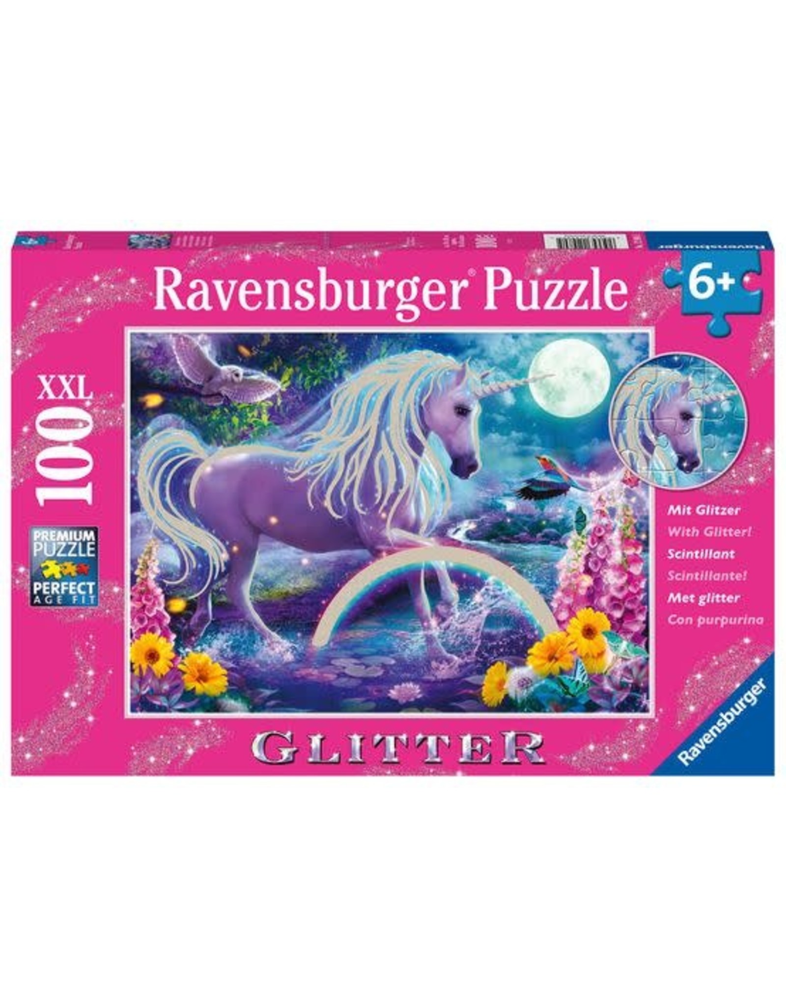 Ravensburger Glitter Unicorn 100 pc Puzzle