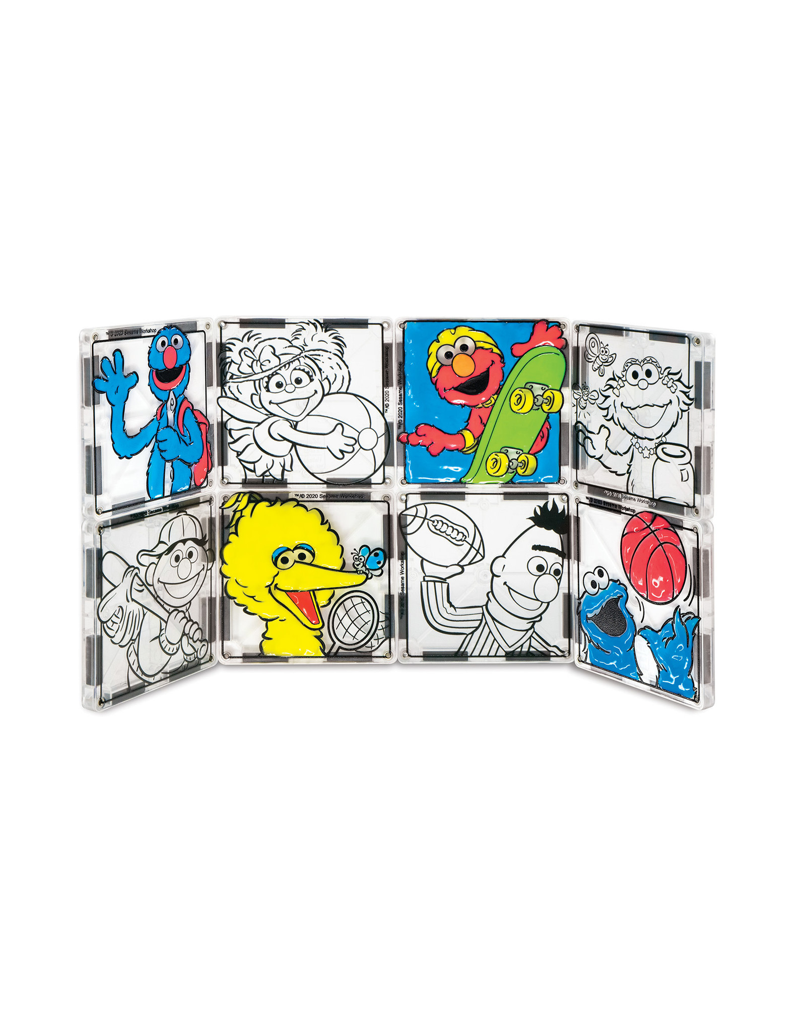 PaintOn Sesame Street Outdoor Magna-Tiles - Busy Bee Toys