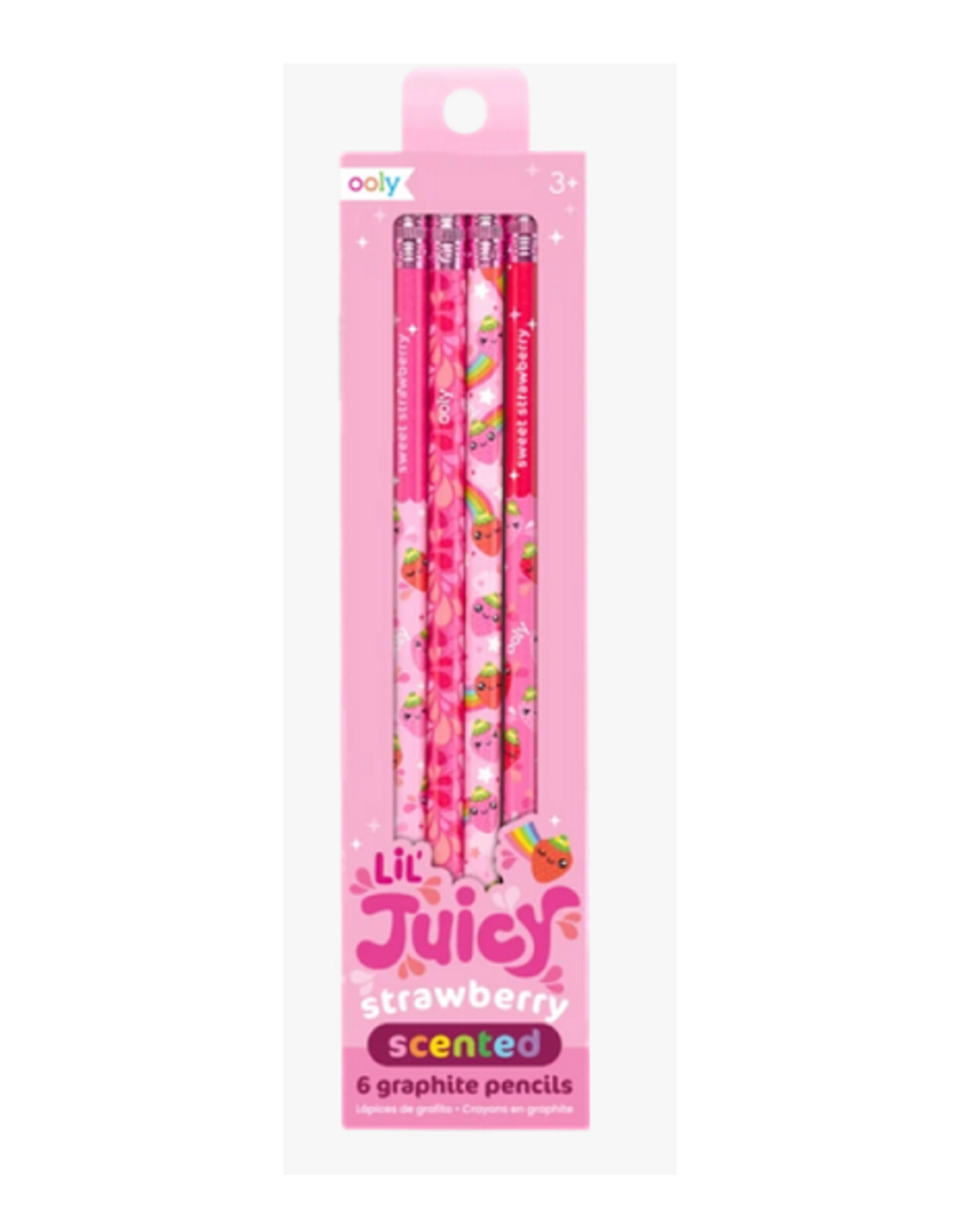 ooly Lil' Juicy Scented Graphite Pencils - Strawberry