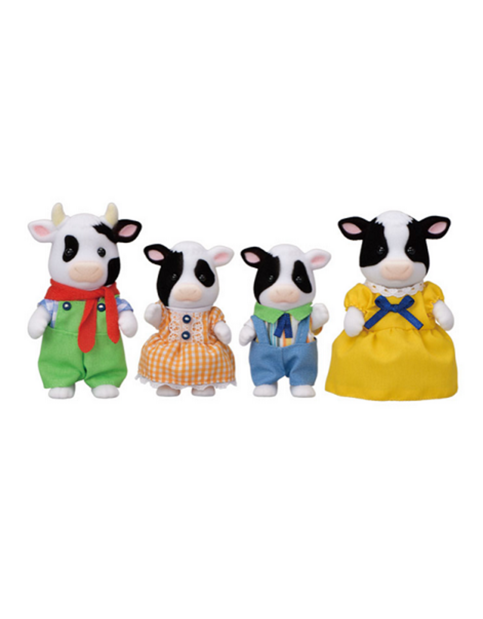 Calico Critters Friesian Cow Family