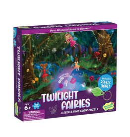 Peaceable Kingdom Twilight Fairies Seek & Find Glow Puzzle