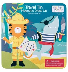 Stephen Joseph Tiger & Shark Magnetic Dress Up Travel Tin