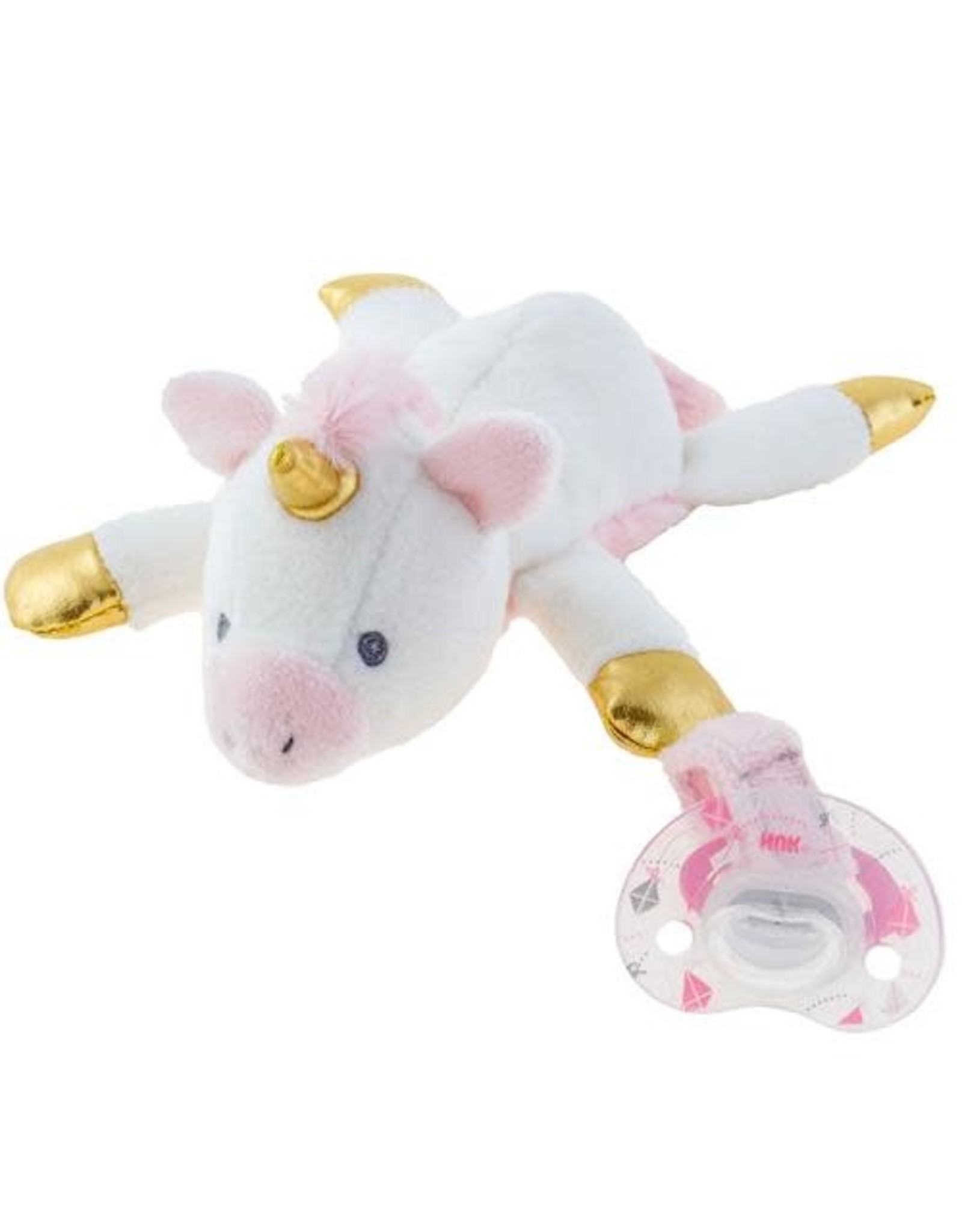 Plush Unicorn Pacifier Holder Busy Bee Toys