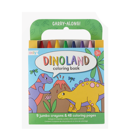 ooly Carry Along Crayon & Coloring Book Kit - Dinoland