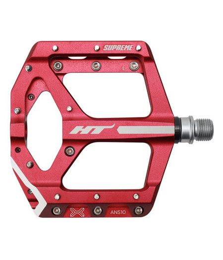 HT Components ANS10 Supreme Flat CroMo Pedal Red