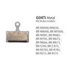 Shimano BR-M9000 Metal Pad & Spring G04Ti