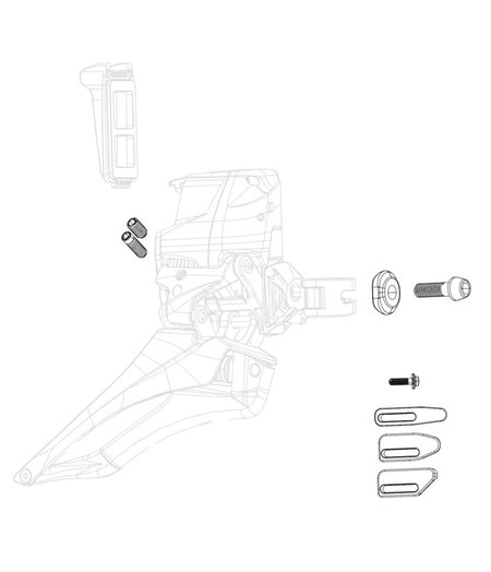 SRAM Force eTap AXS Front Derailleur Spare Parts Kit