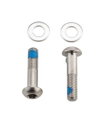 SRAM Bracket Mounting Bolts Titanium T25 32mm 2 Piece Flat Mount