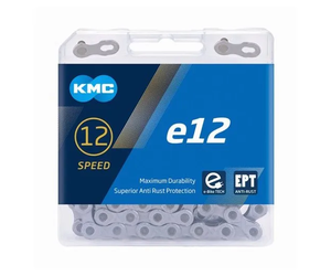 e-bike Chain E12 Turbo chain 1/2" x 11/128" x 130L EPT Anti Rust w/CL552-EPT connector (Ebike Chain, higher pin power for e-Bike torque)