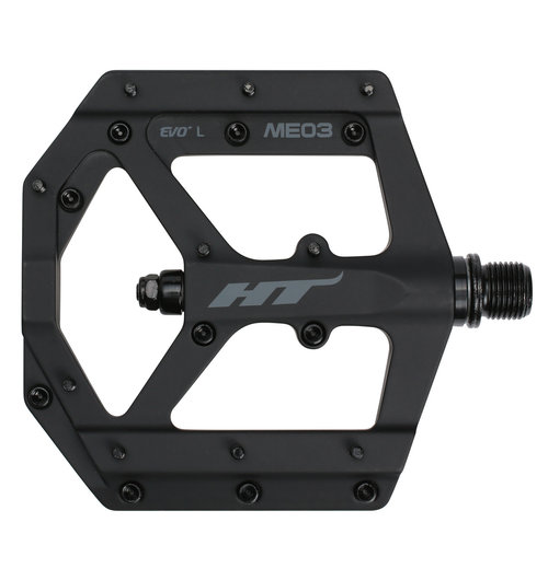 HT Components ME03 Magnesium Flat Pedal Stealth Black