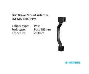 SM-MA-F203-PPM Adapter 203mm Caliper: Post Mount: Post 180mm