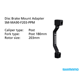 Shimano SM-MA90-F203-PPM Adapter 203mm Caliper: Post Mount: Post 180mm