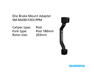 SM-MA90-F203-PPM Adapter 203mm Caliper: Post Mount: Post 180mm