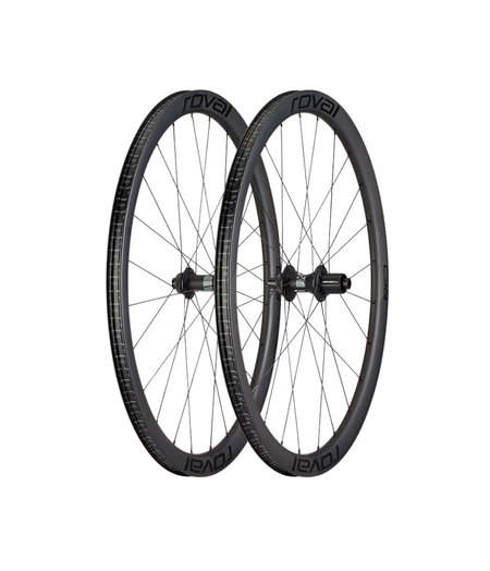 Roval Rapide C38 Disc Wheelset Satin Carbon/Black 700c (pair)