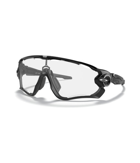 Oakley Jawbreaker Polished Black w/ Clear to Black Iridium Photochromic Lens