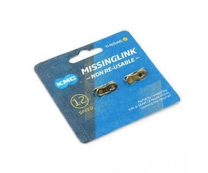 Connecting Link for 12 Speed, NON Re-Usable, Card of 2, TI-N GOLD