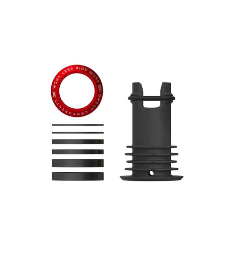 OneUp EDC Threaded Top Cap Red