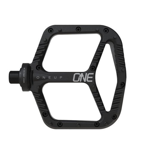 OneUp Flat Aluminum Pedals Black