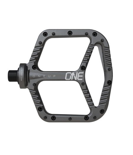 OneUp Flat Aluminum Pedals Grey