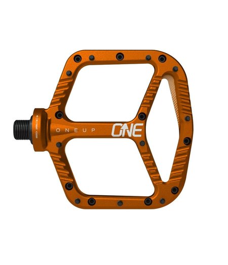 OneUp Flat Aluminum Pedals Orange