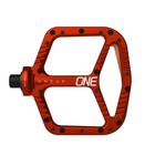 OneUp Flat Aluminum Pedals Red