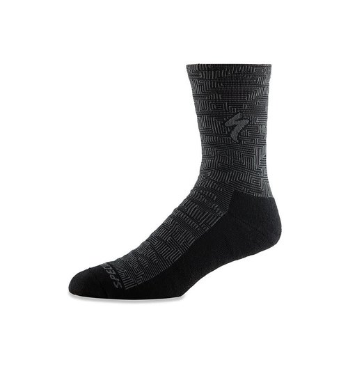 Specialized Techno MTB Tall Sock Black / Charcoal Terrain