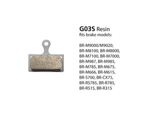 BR-M7000 Resin Pads & Spring G03S