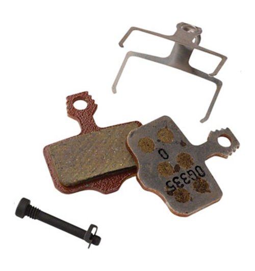 SRAM Disc Brake Pads - Small - Organic Compound, Steel Backing (Powerful) for Level B1, Elixir, and 2-Piece Road - 1 Set - OE MTB Pad
