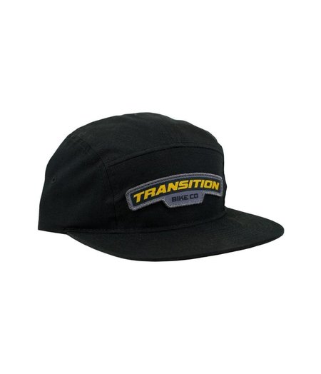 Transition Bicycle Co. Cap 5 Panel Patch Black/Gold