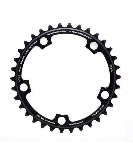 SRAM CHAIN RING ROAD 34 TOOTH 11 SPEED YAW S1 110 BCD ALLOY BLACK
