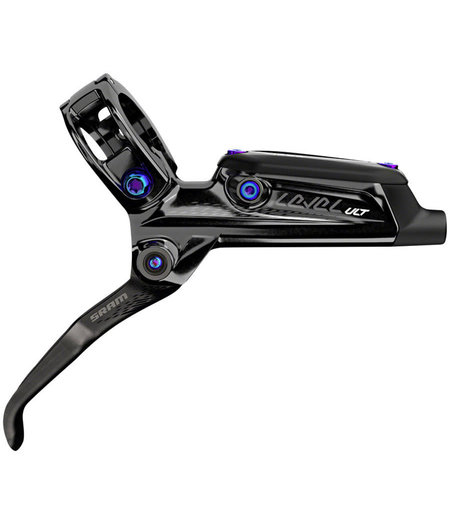 SRAM Level Ultimate Disc Brake Carbon Lever w/Rainbow Hardware and Post Mount