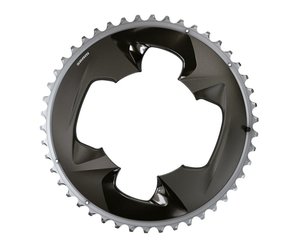 Chainring Road 107 BCD 2x12 Force Polar Grey w/Cover