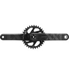SRAM XX1 Eagle Carbon Boost Crankset, 12-Speed, 34t, Direct Mount, DUB Spindle Interface, Black