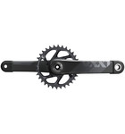 SRAM XX1 Eagle Carbon Boost Crankset, 12-Speed, 34t, Direct Mount, DUB Spindle Interface, Grey