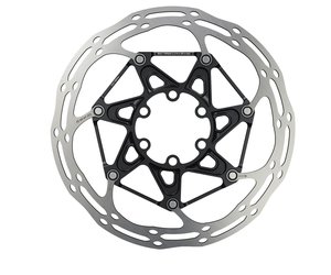 Disc Brake Rotor Centerline 2 Piece, Black, Ti Bolts, Rounded