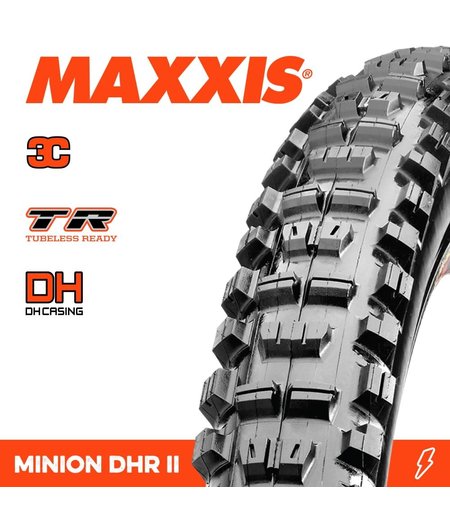 Maxxis Minion DHR II - 29 x 2.40 WT DH 3C Grip TR Folding 60x2TPI