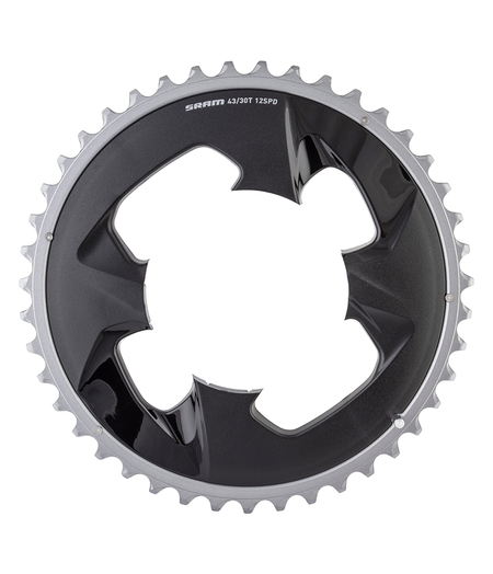 SRAM Chain Ring Road 94BCD 2x12 Force Wide Polar Grey w/Cover 43T