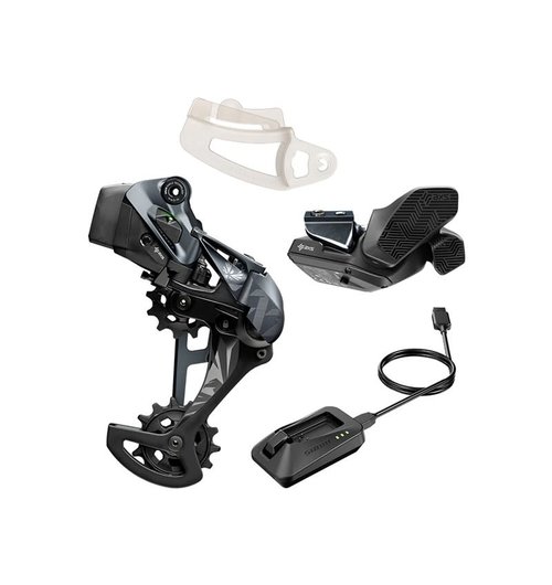 SRAM XX1 Eagle AXS Upgrade Kit - Rear Derailleur for 52t Max, Battery, Eagle AXS Rocker Paddle Controller with Clamp