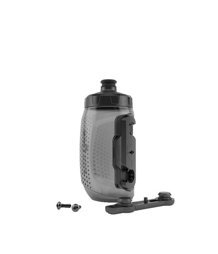 FIDLOCK Drink Bottle Twist Bike Base Set Transparent Black 450ml