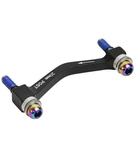 SRAM Post Bracket 20P Standard Post Mount Adaptor - Includes Bracket and Stainless Steel Rainbow Bolts