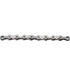 KMC Chain, KMC Mod.E10 EPT, 1/2" x 11/128" x 136L, silver/silver, w/CL555-NP connector (Ebike Chain, higher pin power for e-Bike torque) EPT anti -rust treatment