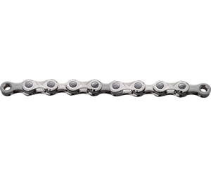 Chain, KMC Mod.E10 EPT, 1/2" x 11/128" x 136L, silver/silver, w/CL555-NP connector (Ebike Chain, higher pin power for e-Bike torque) EPT anti -rust treatment