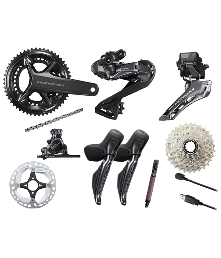 Shimano Ultegra R8100 Di2 12 Speed Disc Groupset w/- 172.5mm cranks