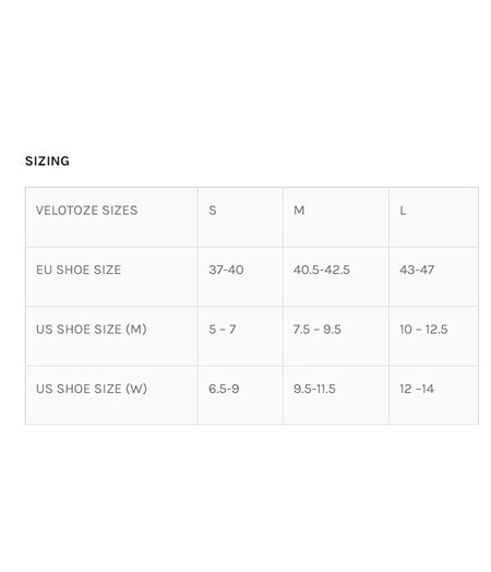 Velotoze Tall Shoe Cover/Road - Black